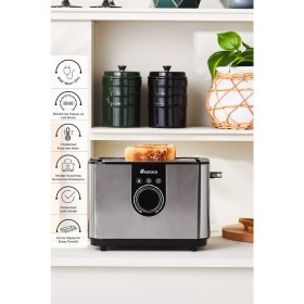 Resim Şık ve Dayanıklı Inox Ekmek Kızartma Makinesi - 2303, Modern Tasarım ile Mutfağınıza Şıklık Katın 