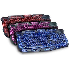 Resim Yunboo "oyun Klavyesi - Çok Renkli Led Aydınlatmalı, Ergonomik Tasarım, Pc/laptop İçin" 
