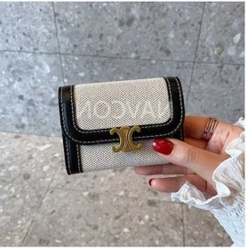 Resim Dancemonkey Geniş Kapasiteli Bozuk Para Kart Tutucusu Cüzdan - Beyaz-774 Altın Altın 