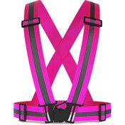 Resim tolstoy Yüksek Görünürlüklü Reflektörlü Klipsli Ayarlanabilir Motorcu Ikaz Yeleği 