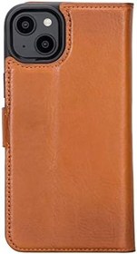 Resim BOULETTA iPhone 14 Plus Kılıf Cüzdan Kılıf ile Uyumlu - Hakiki Deri Manyetik Çıkarılabilir Folyo Telefon Kılıfı RFID Kart Tutucu 3 Yuvalı 6,7 inç 
