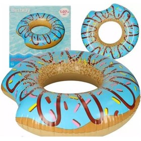 Resim Bestway 36118 107cm Donut Deniz Ve Havuz Simidi Mavi Çok Renkli 