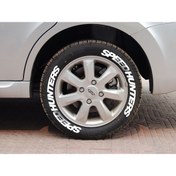 Resim bombtire Lastik Yazısı Speedhunter 2.5 Cm Orijinal Ürün 4 Adet Motorsiklet Ve Araç Lastik Sticker BOMBTİRE 