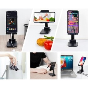 Resim Portatif Masaüstü Telefon Tablet Tutucu 