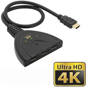 Resim Mesh 3 Port 4K Ultra Hd Hdmı Pigtail 3 İn 1 Out Switch Splitter 