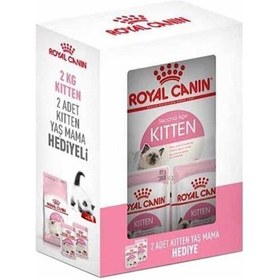 Resim Royal Canin Box Kümes Hayvanlı Yavru Kedi Maması 2 KG + Yaş Mama 2'li 