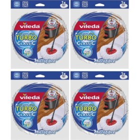 Resim Vileda Turbo Yedek Paspas Mop x 4 Adet 