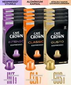 Resim Cafe Crown 120'li Kapsül Kahve Nespresso Uyumlu Mega Paket - 120 Al 60 Öde! 