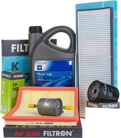 Resim Opel Astra F 1.4 / 1.6 Bakım Seti Gm 10W40 4 Litre Filtron Marka 