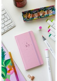 Resim Charm Takılabilen 2026-2027 Mid-year Akademik Cep Ajanda 9x17 Cm Pembe 
