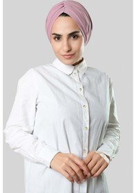 Resim Hürrem Bone Pudra Drapeli Salaş Tesettür Bone Sandy Büzgülü 2315 06 Pudra 