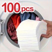 Resim 100 Paket Okean Çamaşır Deterjanı Bez - Renk Transferine Karşı, Solmayan Renkli Kumaş, Delikli ve Delikli İçin Kokusuz, Delikli İçin Güvenli, Delikli Bakım, Verimli Temizlik, Delikli İçin Güvenli, Çamaşır Deterjanı 