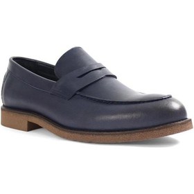 Resim Komcero 4y2213 Eva Taban Yumuşak Deri Erkek Klasik Ayakkabı Lacivert 