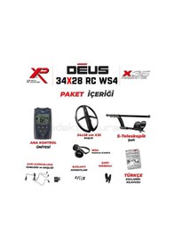 Resim Deus Dedektör - 34x28cm X35 Başlık, WS4 Kulaklık, Ana Kontrol Ünitesi 