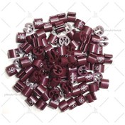 Resim ASKI için BASKILI BORDO (56)' Benden Boncuğu (100 Adet) Bordo 