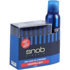 Resim Snob Classic Erkek Parfüm EDT 100 ML + Deodorant 