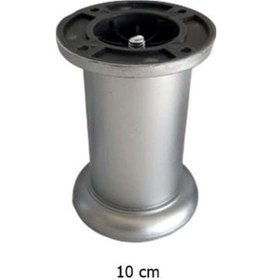 Resim Eymenyapimarket Jumbo Sağlam Plastik Mobilya Ayağı Gri 10 Cm 