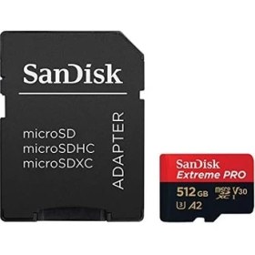 Resim Mabeyn 512 GB Extreme Pro Microsdxc Kart + Sd Adaptörü + Rescuepro Deluxe, 200 Mb/sn'ye Kadar, A2 Uygulama Performansı, Uhs-I, Sınıf 10, U3, V30 ile 