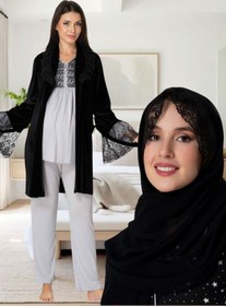 Resim Genel Markalar Venera Lohusa Hamile Tessetüre Uygun Dantel Detaylı Sabhlıklı 4 lü Lohusa Seti 