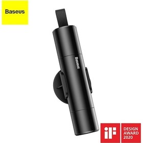Resim Folinda Baseus Aluminyum Araç Emniyet Çekiçi - Cam Kırıcı Ve Kemeri Kesici, 6kg Darbe Gücü, Mini Kurtarma Aleti Gri 