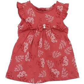 Resim S-Mall Caramell Bebek Elbisesi - Elb7068 - Little Flower - Kiremit 