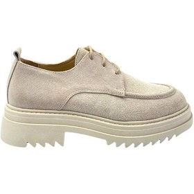 Resim Disparita 257004 Hakiki Deri Kadın Ayakkabı Bej Süet 