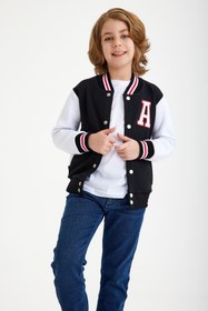Resim C&C OKULCUNUZ Çocuk Unisex Bomber Kolej Ceket 