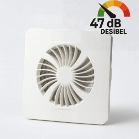 Resim Banyo Wc Aspiratör Süper Sessiz 150 mm Tuvalet Havalandırma Fanı Duvar Tipi Aspiratör Mutfak Hava 
