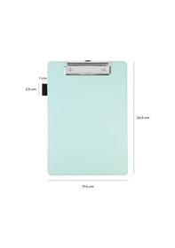 Resim Sekreterlik,a5 Küçük Boy,kapaksız,a5 Clipboard Vegan Suni Deri,17,5x24,5 Cm.,su Yeşili 
