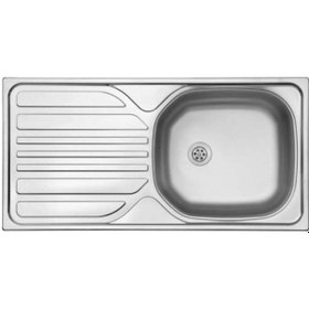 Resim Ukinox - Barton 435 860 Sol Tezgaha Sıfır Dekorlu Eviye - 122.ukınox.so Çelik 