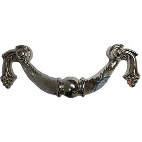 Resim Dekoratif Zamak Üzümlü Kulp - 64mm, Nikel, 1 Adet 0.45 CM 