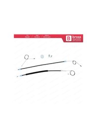 Resim BMW 3 E90 E91 2004-2012 4/5 Kapı İçin Ön Sağ Cam Kriko Tamir Seti 