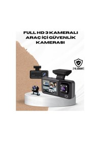 Resim Wi-fi Bağlantılı Full Hd Araç Kamera Seti 3 Kameralı Park Koruma 