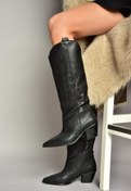 Resim Fox Shoes T267765209 Siyah Kovboy Model Kadın Çizme 