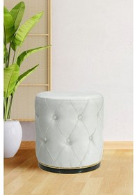 Resim Chester Puf, Kırık Beyaz Gold 