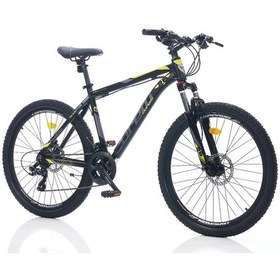 Resim Corelli Felix 1.0 Erkek Dağ Bisikleti 381h Hd 26 Jant 21 Vites Siyah Sarı Gri Çok Renkli 