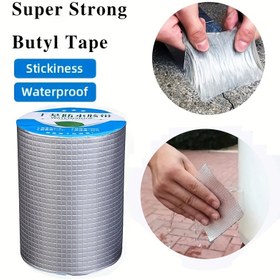 Resim Ağır Hizmet Tipi Butil Conta Bandı, 15CM/5.895in x 5M/16.4ft, Endüstriyel Sınıf Su Geçirmez Yalıtım Bant – Metal Borular ve RV’lerde Pencere, Tekne & Çatılar için Kaça Onarım İşlemleri İçin Isı Şart Değildir 