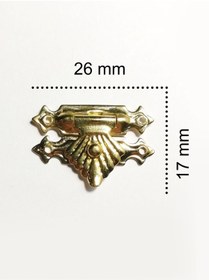 Resim sywoods Tavla Klipsi Sarı 10 Adet 26x17 mm Kutu ve Kapak Kilit 