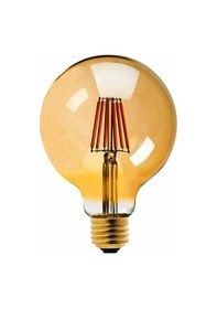 Resim Cata 6w G95 Glop Rustik Led Ampul Ct-4286 Amber 