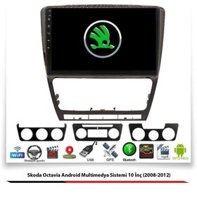 Resim Skoda Octavia Android Multimedya Sistemi 10 İnç (2008-2012) 2 GB Ram 16 GB Hafıza 8 Çekirdek İphone CarPlay Android Auto 11 Navigatör 