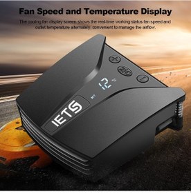 Resim Triline Iets Dijital Göstergeli Notebook Soğutucu Vakumlu Fan Hız 