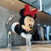 Resim Otorize edilmiş 1 adet Mickey musluk uzatma çizgi film banyo aksesuarları el yıkama ve sıçrama önleyici mutfak dekorasyonu güç kaynağı olmadan kolayca kurulabilir 