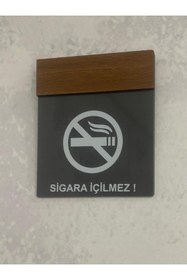 Resim Dekokonsept Wooden Serisi Sigara Içilmez Uyarı Tabelası 
