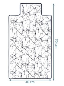 Resim Sevi Bebe Alt Açma Minderi - Kırmızı - Mermer Desen / Standart 