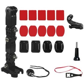 Resim Mufunye Motosiklet Kask Çene Tutucu, Djı Ve Gopro Hero 9/8/7/5 İçin Spor Kamera Tutucu Aksesuarı 