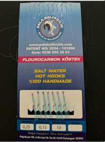 Resim Çapari İstavrit Çaparisi 7,Li İğne No:10 Mavi 3 Adet 