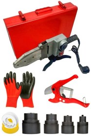Resim STANVOLT Çift Residanslı Isı Ayarlı Pprc Plastik Boru Kaynak Makinesi Çantalı Eldiven Makaslı Set 