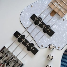 Resim Cort NJS4BK Bas Gitar | 4 Telli Siyah - Çantalı 