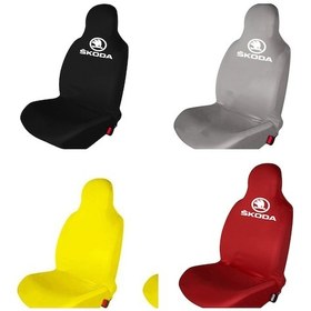 Resim Skoda Fabia,Octavia Amblem Baskılı Penye Servis Kılıfı 
