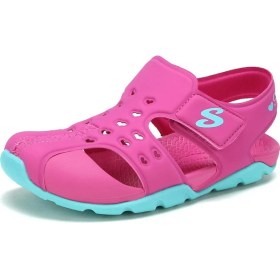 Resim Skechers SİDE WAVE-HEART BLİSS Büyük Kız Çocuk Pembe Sandalet - 86624L HPAQ 